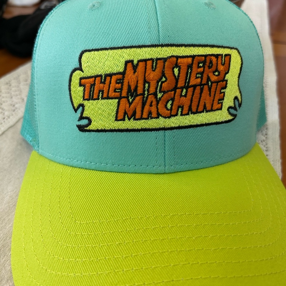 The Mystery Machine Turquoise and Lime Cap